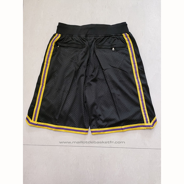 Short Los Angeles Lakers Kobe Bryant 24 Mamba Noir